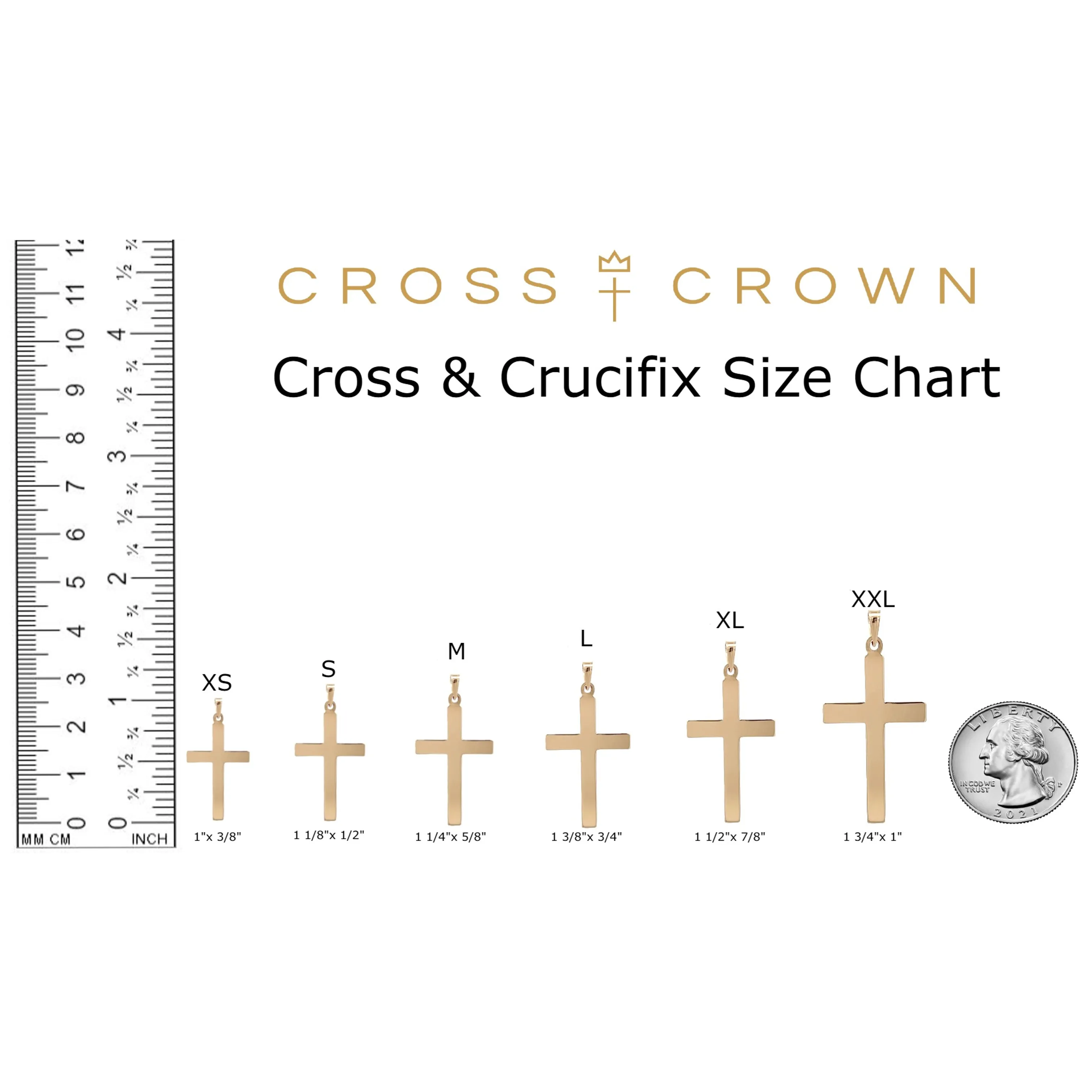 14K GOLD INTRICATE DESIGN CROSS PENDANT