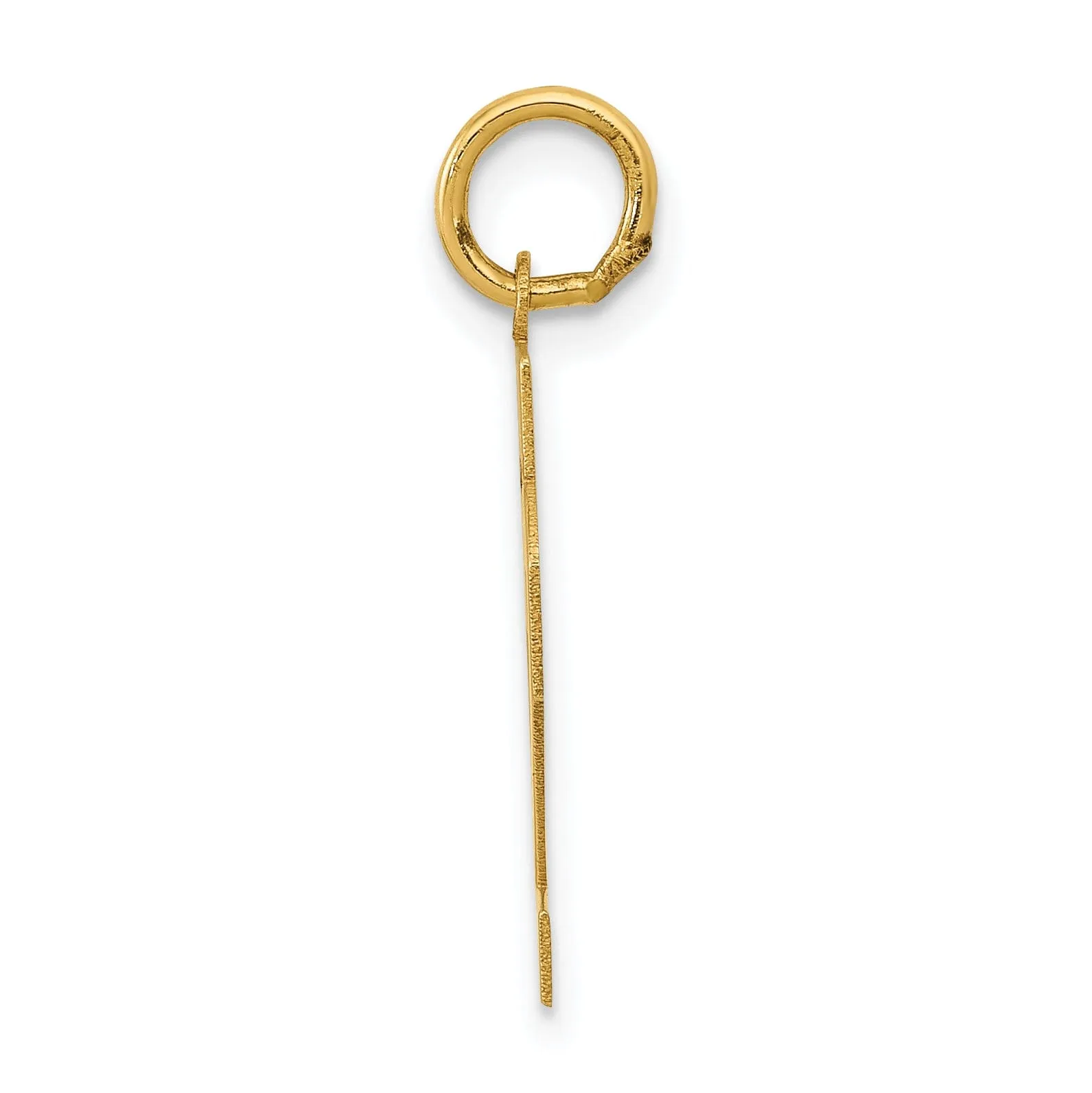 14k Yellow Gold Polished Finish Small Size Number 32 Charm Pendant