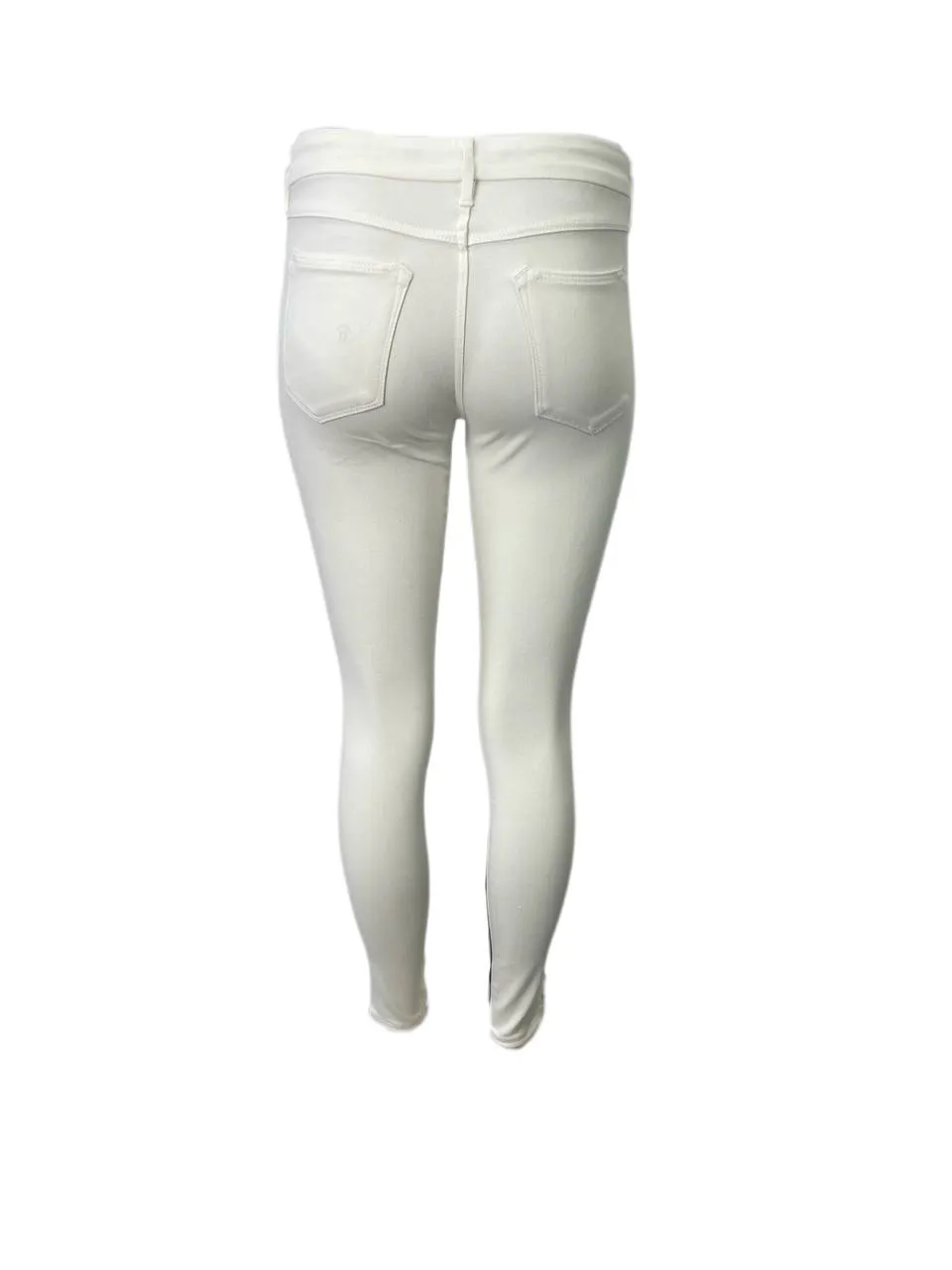 3X1 Women's White Mid Rise Pockets Contrast Jeans #100 28 NWOTT