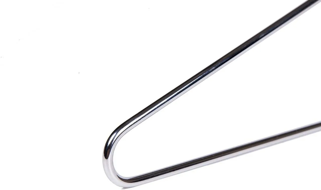 43cm Metal Anti-Theft Coat Hanger With Bar (3.5mm thick) Sold in Bundle of 25/50/100