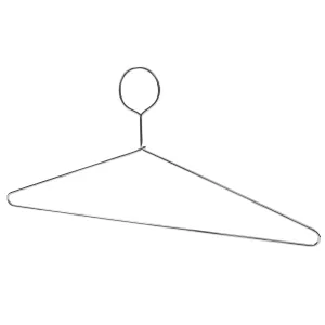 43cm Metal Anti-Theft Coat Hanger With Bar (3.5mm thick) Sold in Bundle of 25/50/100