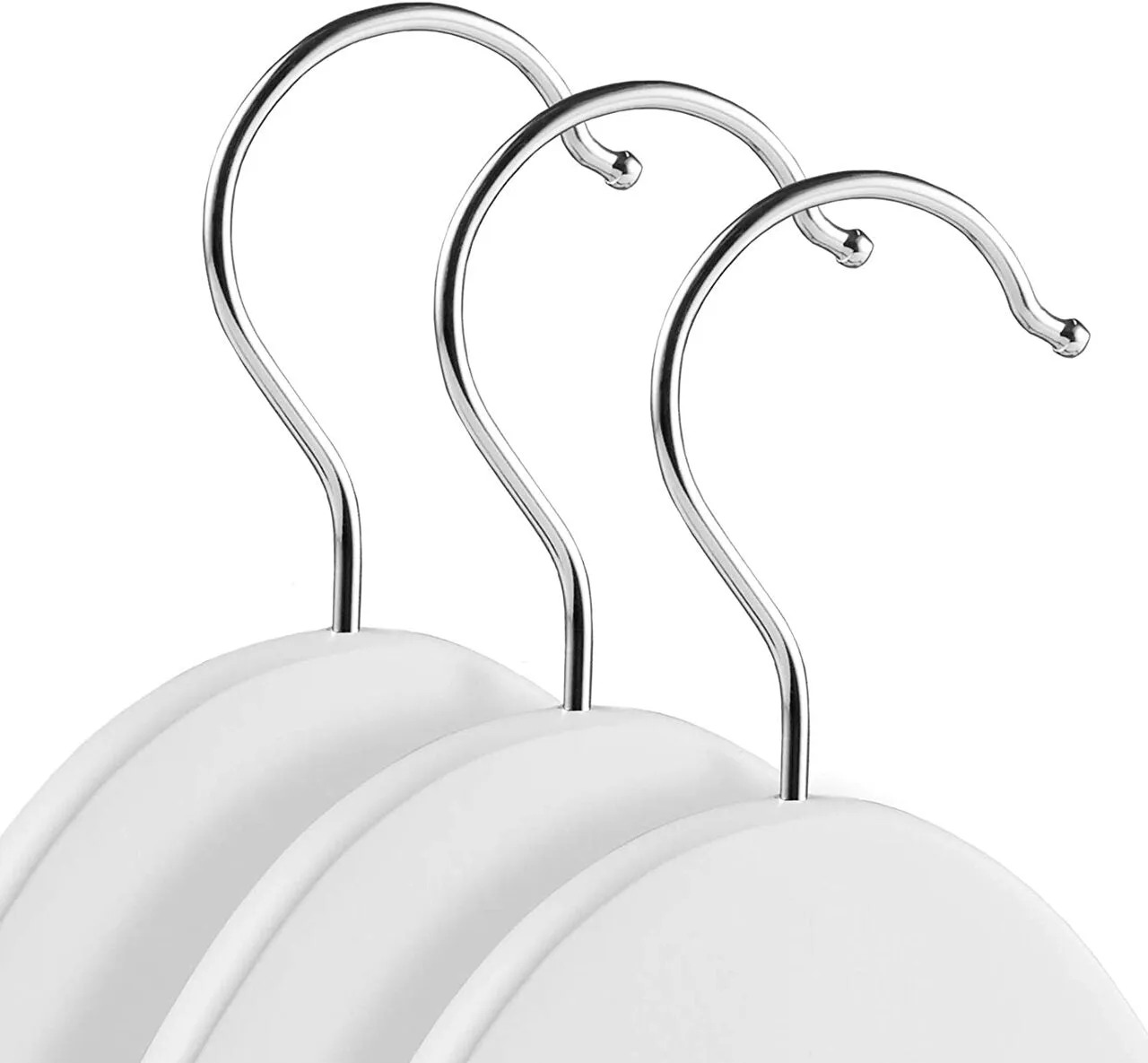 43cm White Wooden Top Hanger 12mm thick Sold in Bundle of 10/20/50