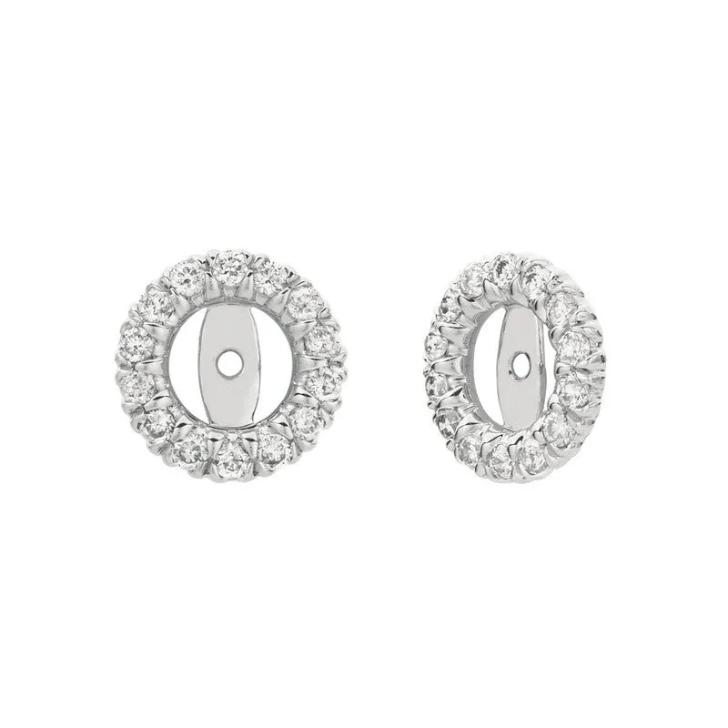 5MM DIAMOND EARRING JACKETS 14K GOLD (0.5 CTW)E5285WD-5MM