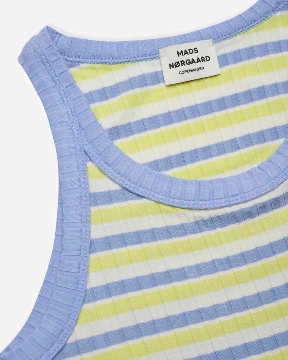 5x5 Stripe Carinila Top - Multi Sunny Lime