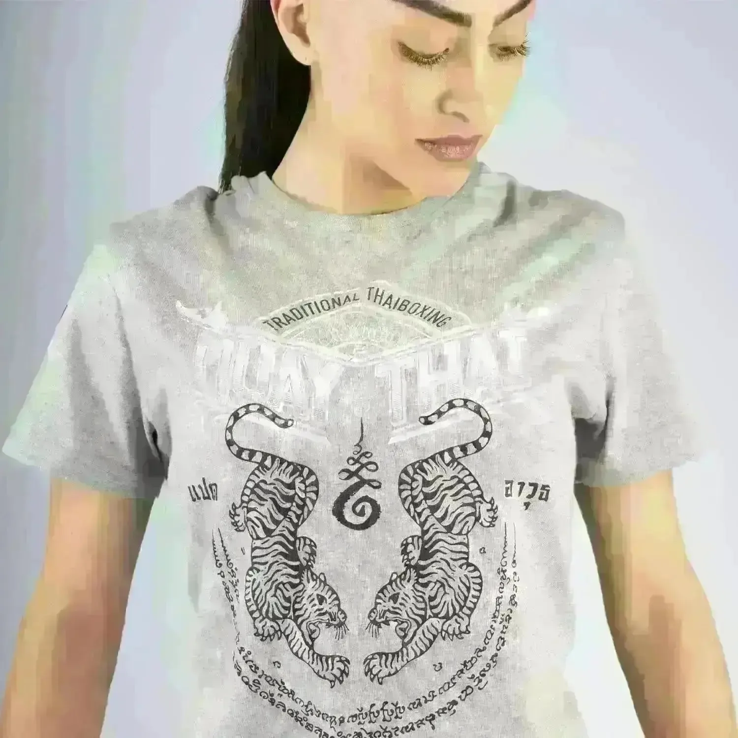 8 WEAPONS Muay Thai T-Shirt - Sak Yant Tigers