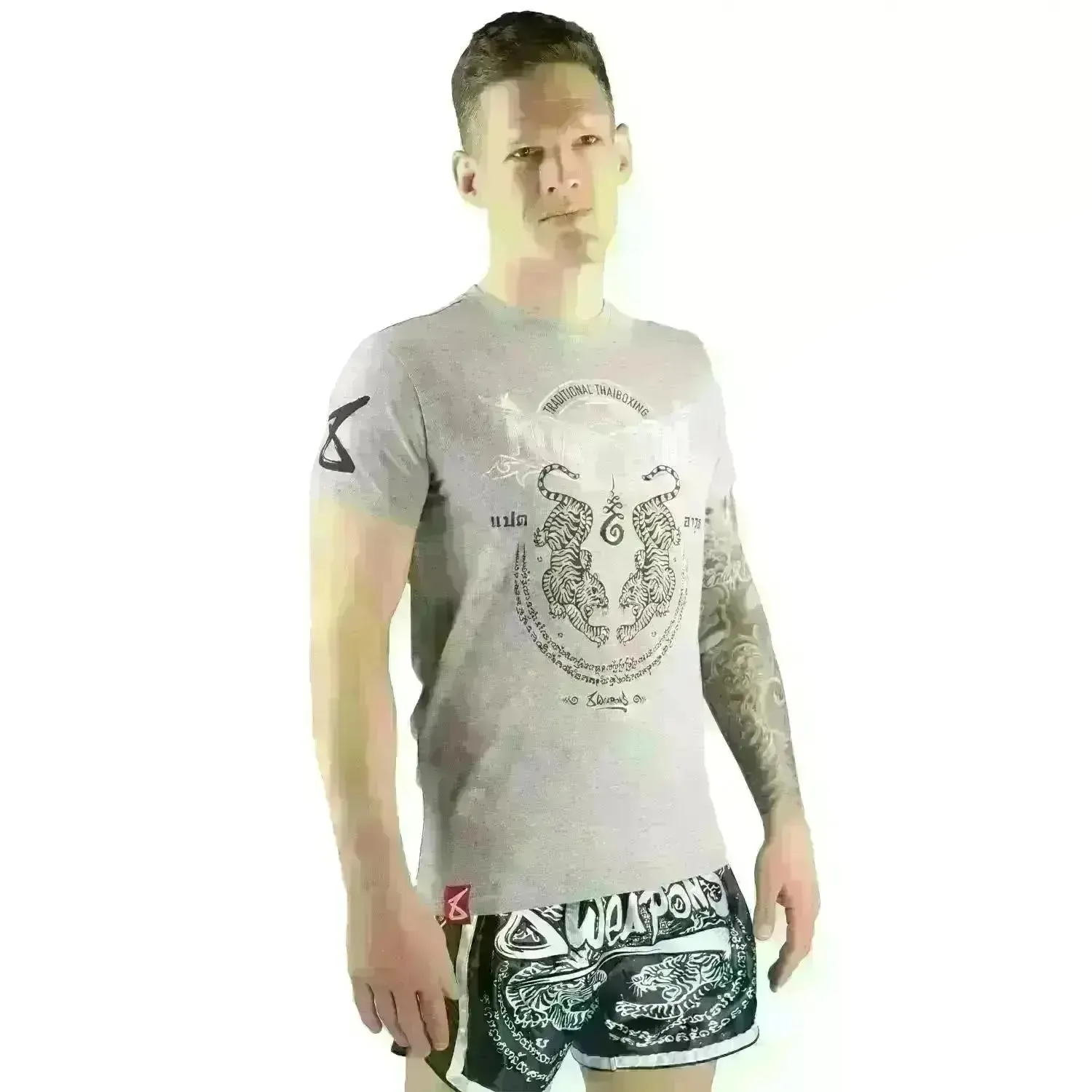 8 WEAPONS Muay Thai T-Shirt - Sak Yant Tigers