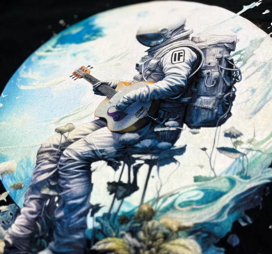 Acoustic Astronaut  Mens T Black