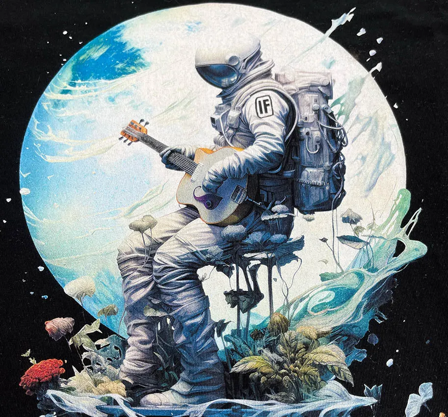 Acoustic Astronaut  Mens T Black