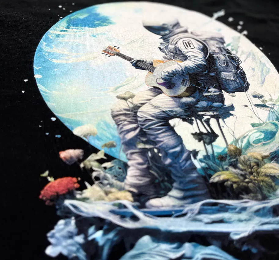 Acoustic Astronaut  Mens T Black