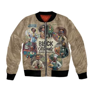 Africa Black Invention Bomber Jacket The Black Minds Behind Progress DT03