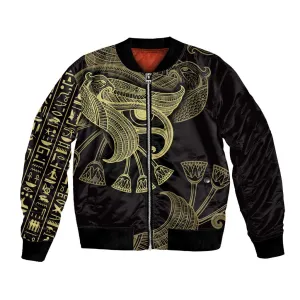 Afro Egypt Bomber Jacket Horus Eyes Egyptian God DT03