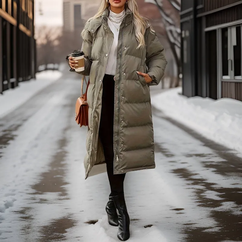 Alexandra - Lange Winter-Pufferjacke