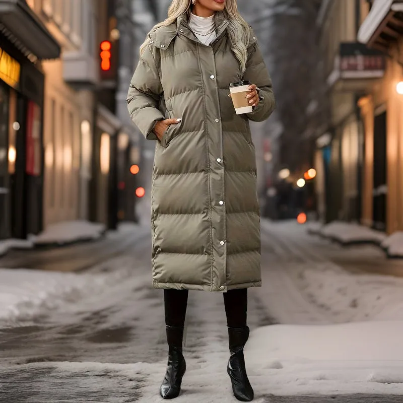 Alexandra - Lange Winter-Pufferjacke