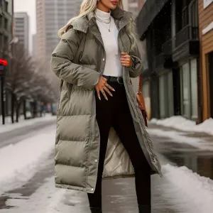 Alexandra - Lange Winter-Pufferjacke