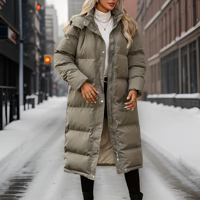 Alexandra - Lange Winter-Pufferjacke