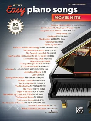 Alfred's Easy Piano Songs Movie Hits