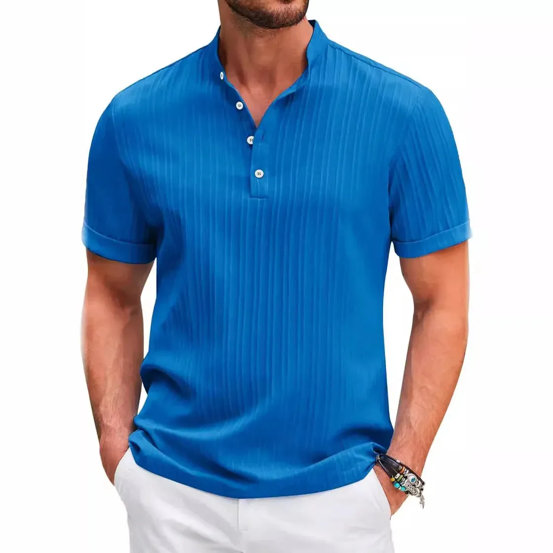 Amalfi Riviera Pleated Shirt