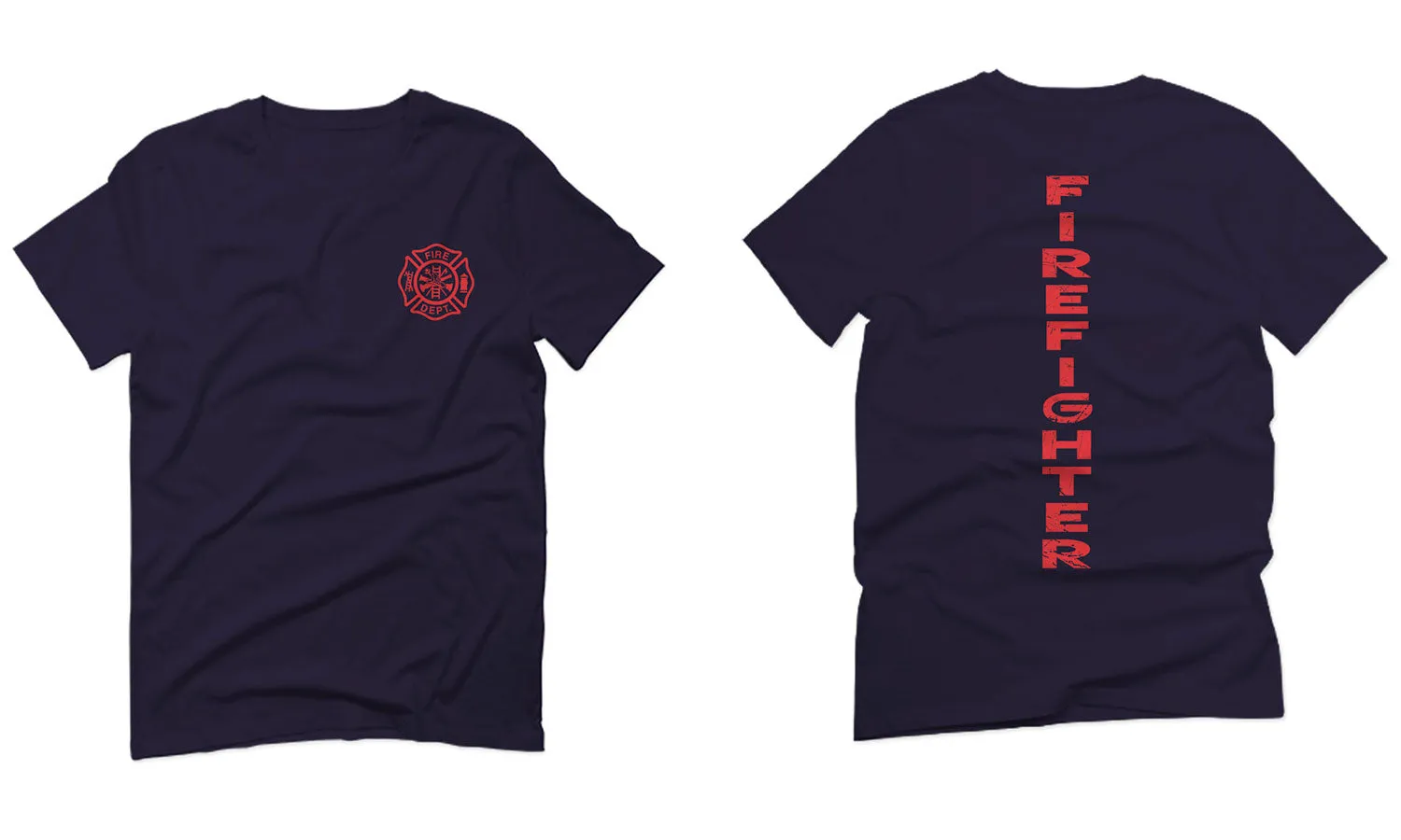America Support Thin Red Line Fonts Firefighter Seal For men T Shirt