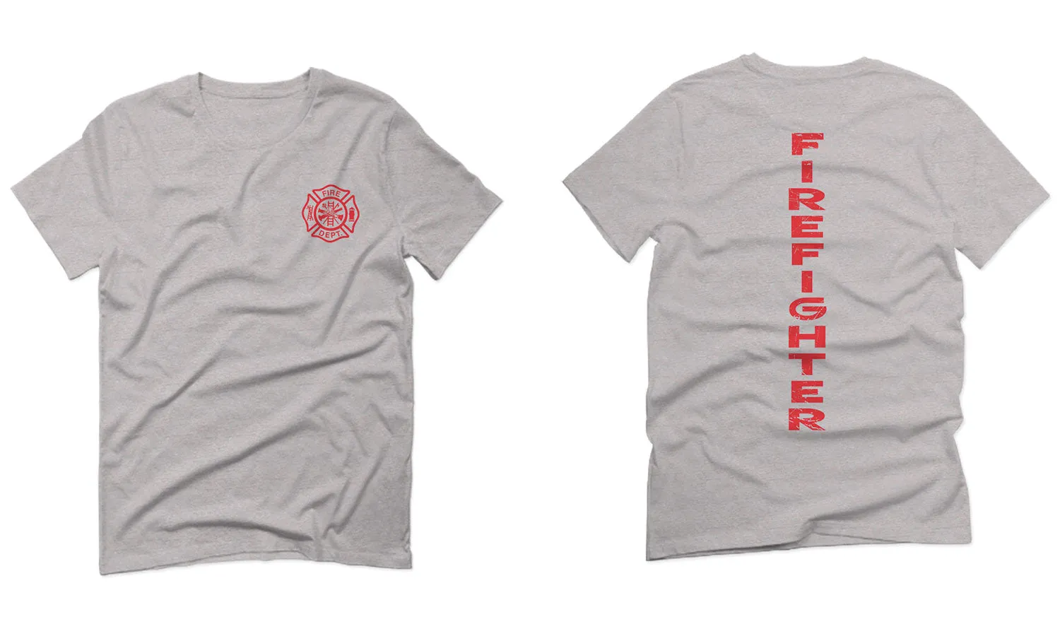 America Support Thin Red Line Fonts Firefighter Seal For men T Shirt