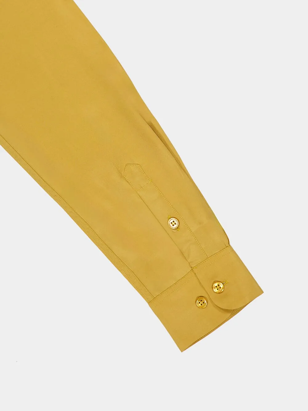 Ametista Ecru Olive Silk Shirt