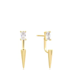 Ania Haie Polished Punk Gold Point Stud Ear Jackets