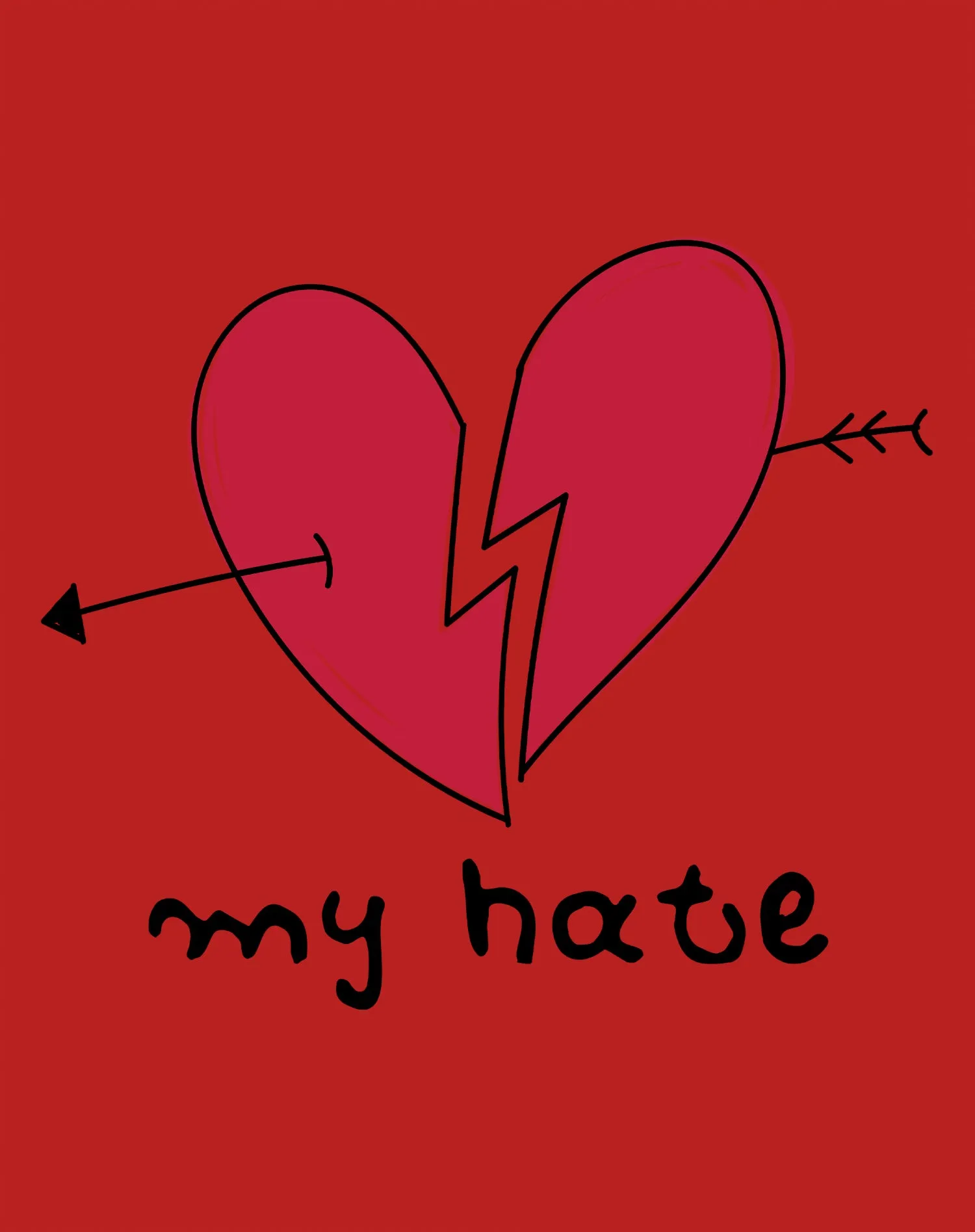 Anti Valentine My Hate Men's T-shirt
