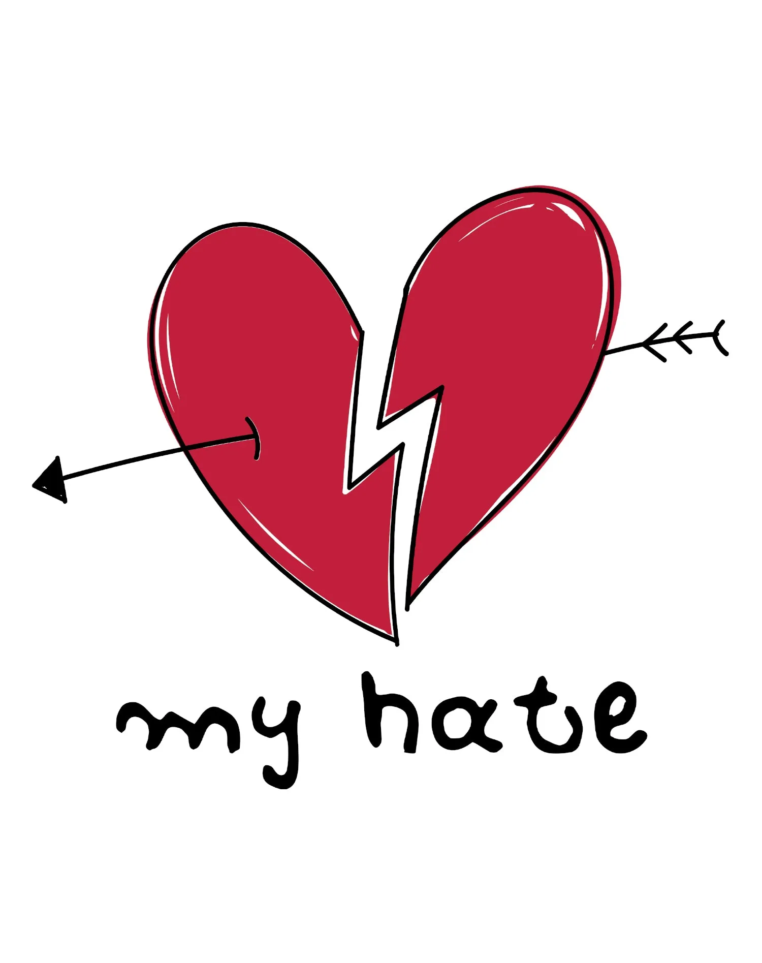 Anti Valentine My Hate Men's T-shirt