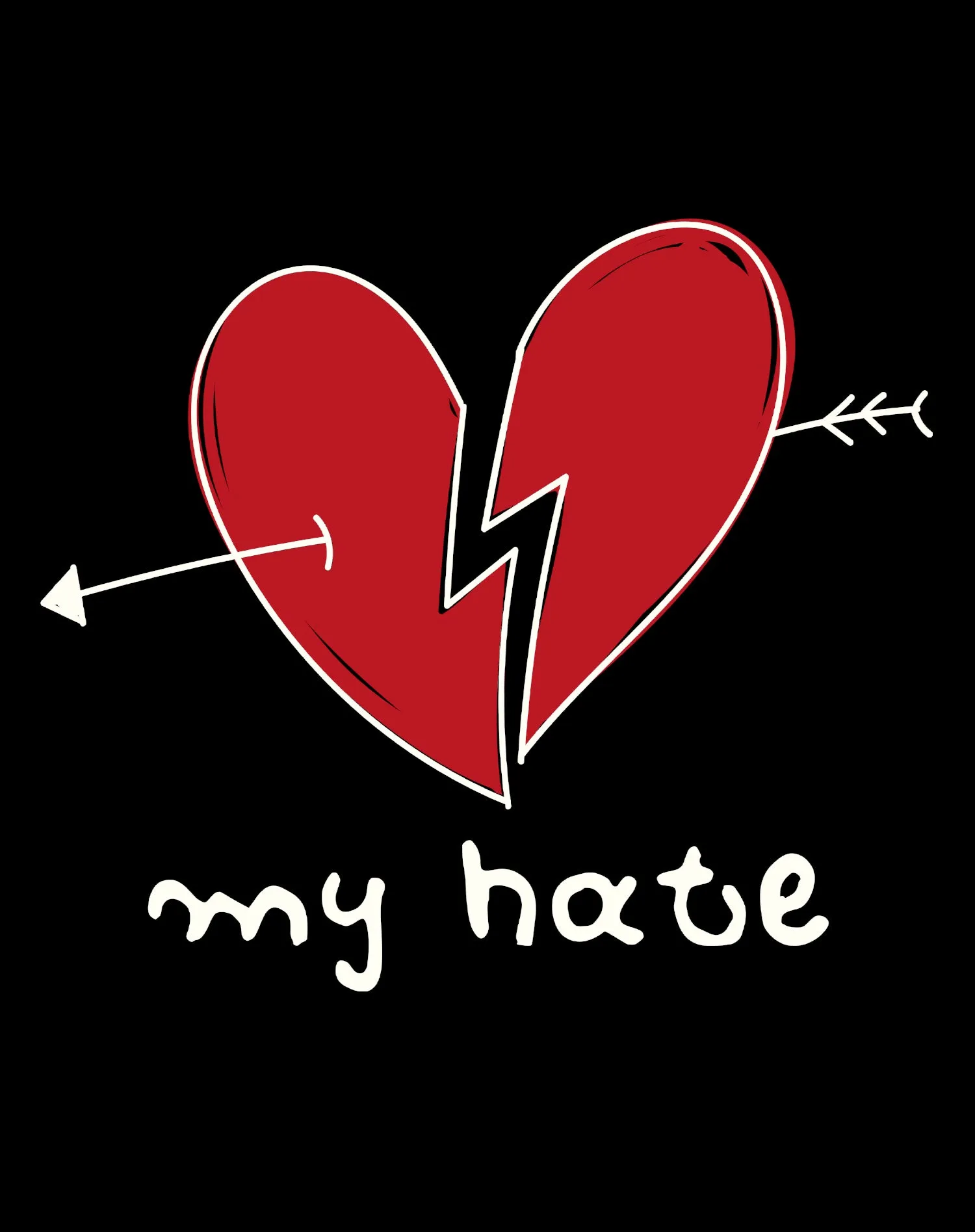 Anti Valentine My Hate Men's T-shirt