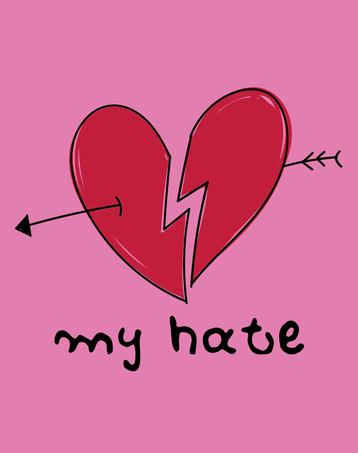 Anti Valentine My Hate Men's T-shirt
