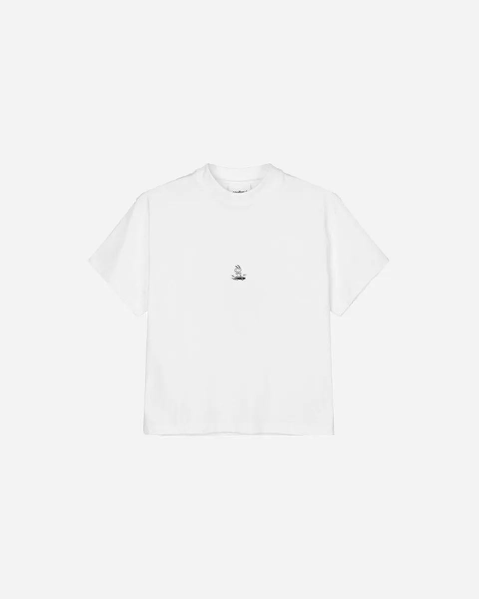 Anya Snoopy Skateboard T-shirt - White
