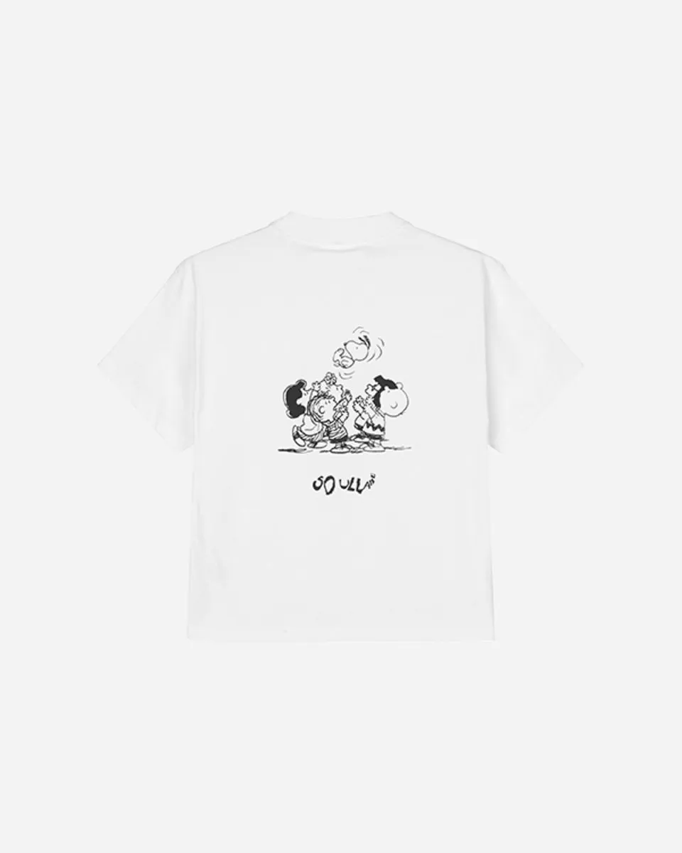 Anya Snoopy Skateboard T-shirt - White