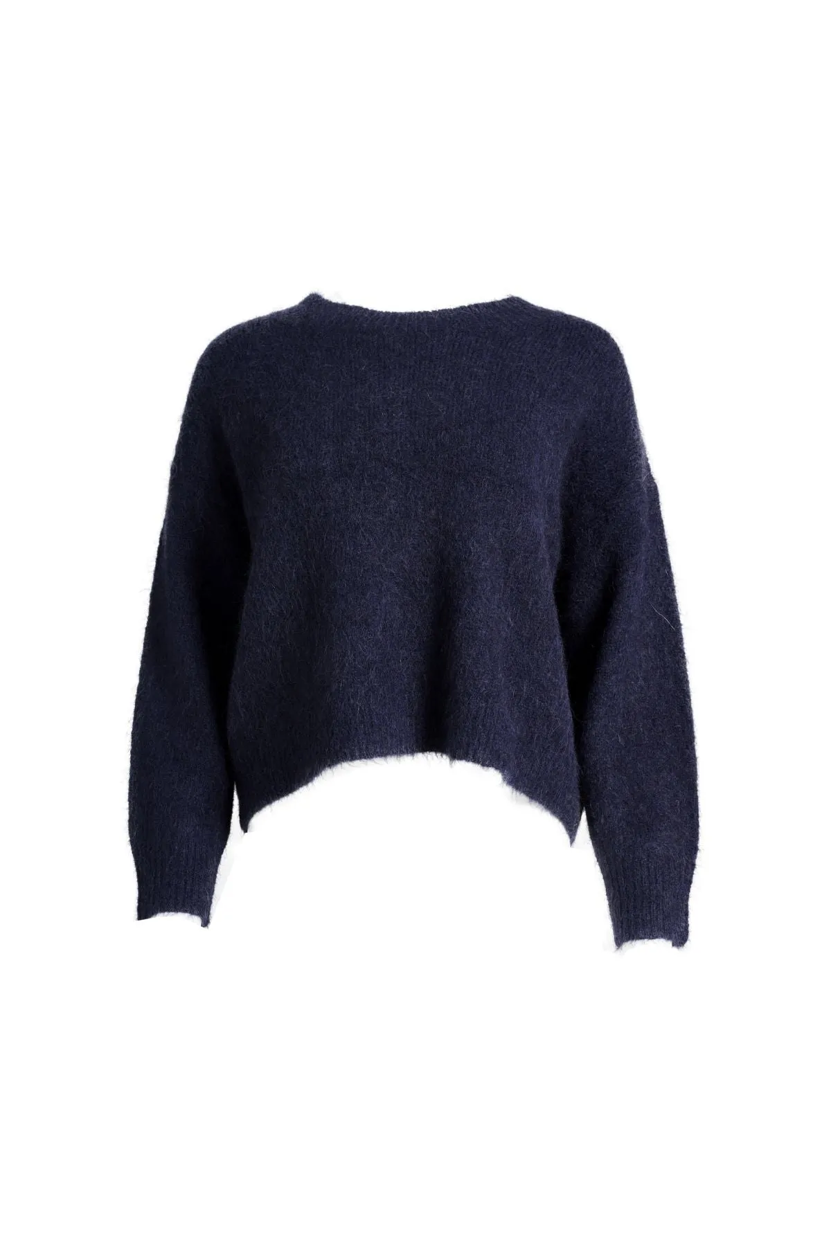 Aspen Knit Sweater Navy in Alpaca