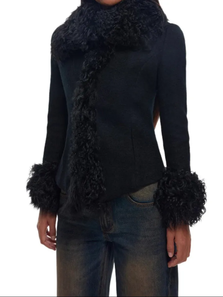 Aubriana Fur Trim Jacket
