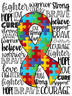 {Autism Awareness Ribbon}