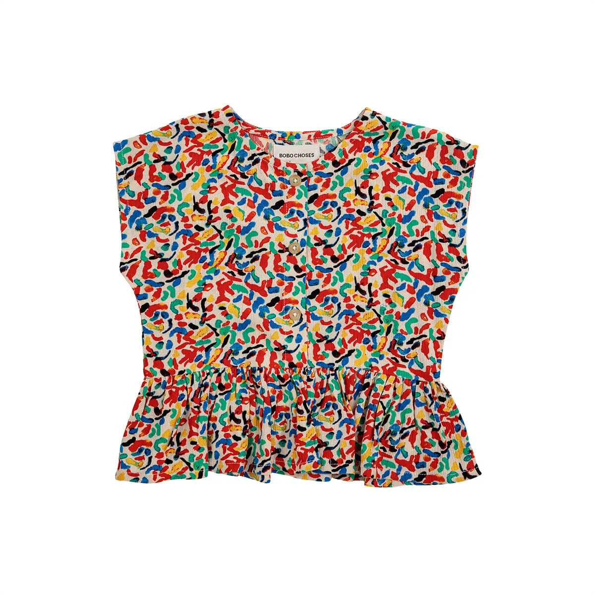 Baby Blouse mit Rüschen aus Viskose