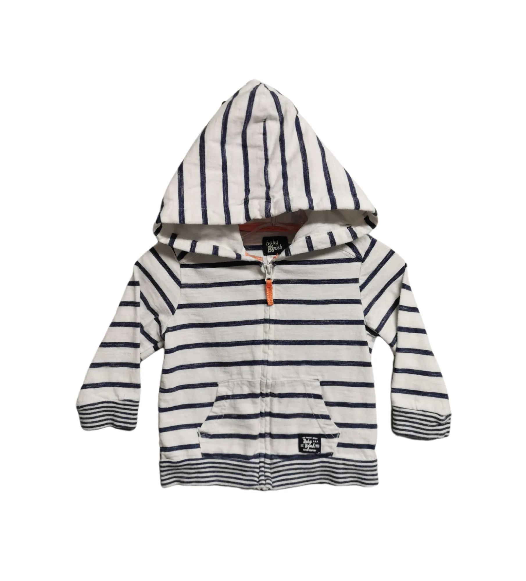 BABY BOY SIZE 12 MONTHS - BABY B'GOSH, Soft & Cozy Zippered Hoodie EUC B30
