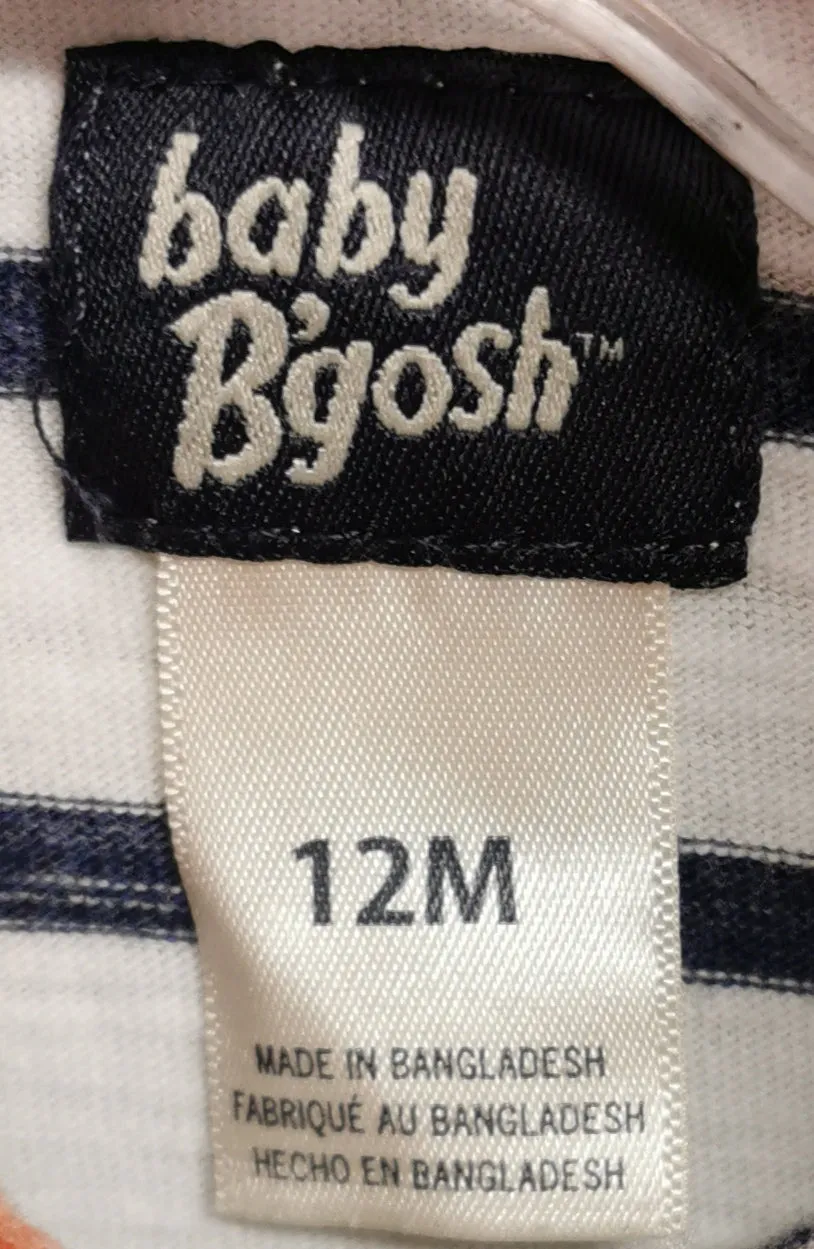 BABY BOY SIZE 12 MONTHS - BABY B'GOSH, Soft & Cozy Zippered Hoodie EUC B30