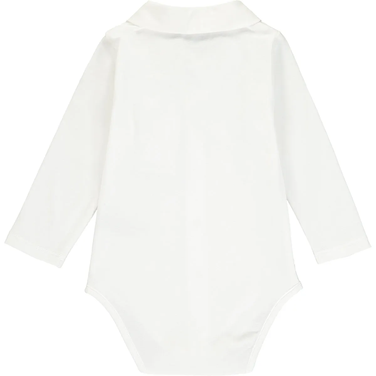Baby Boys White Cotton Bodysuit