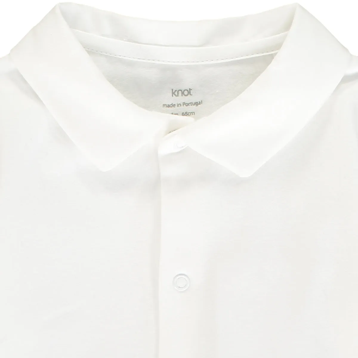 Baby Boys White Cotton Bodysuit