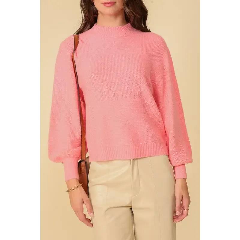 Balloon Puff Sleeve Sweater