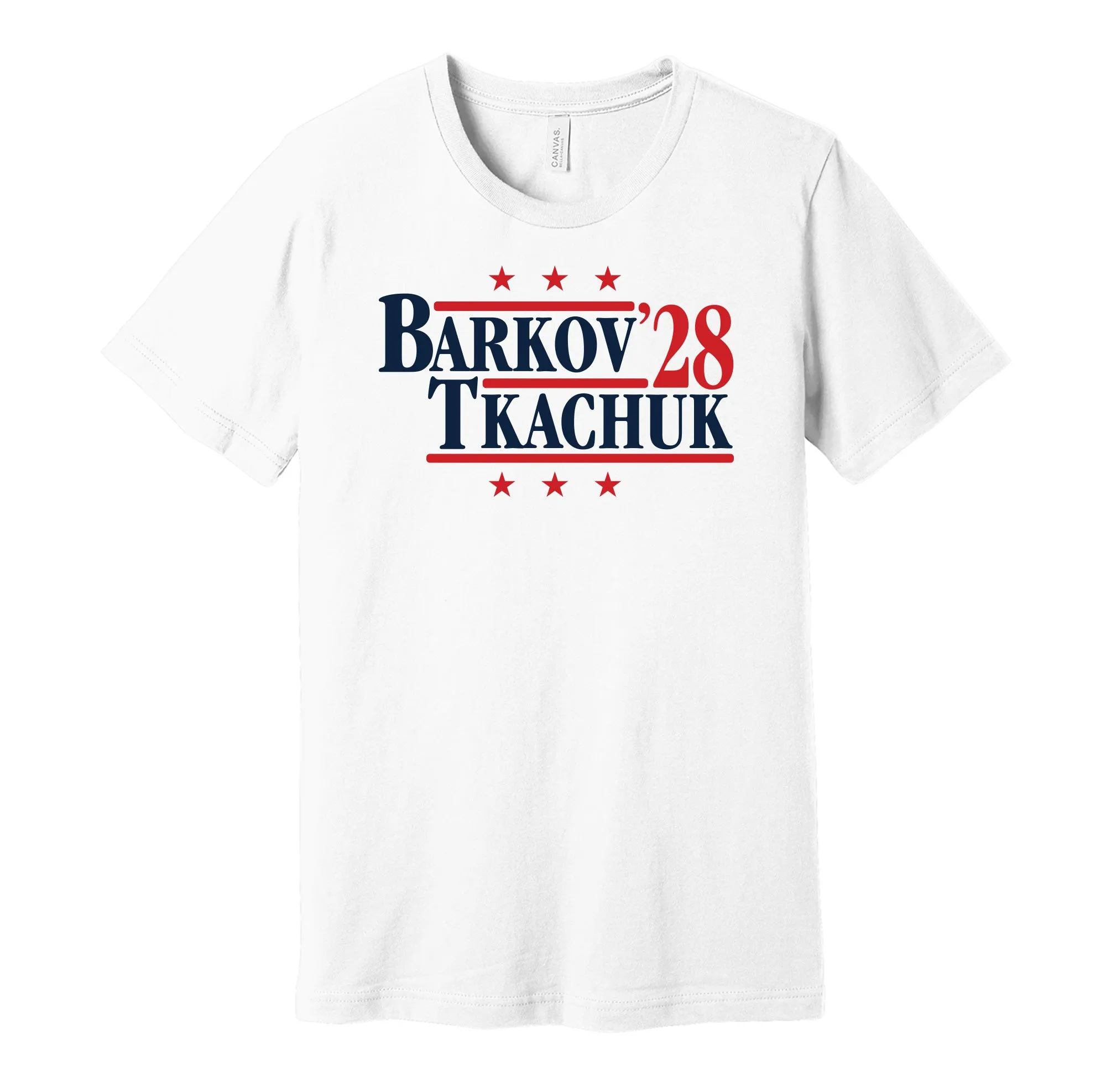Barkov & Tkachuk '28 - Florida Political Campaign Parody T-Shirt - Hyper Than Hype Shirts