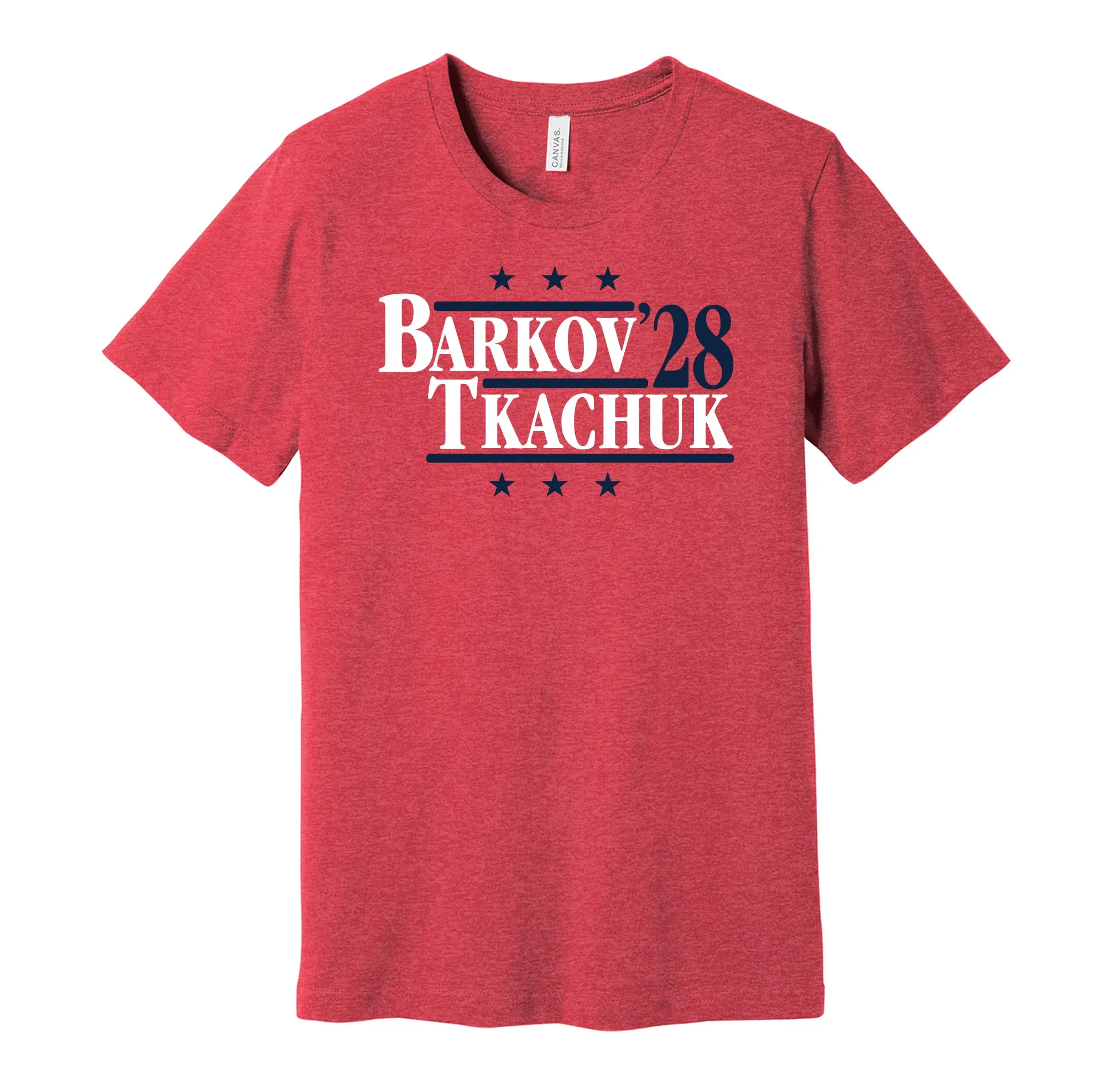 Barkov & Tkachuk '28 - Florida Political Campaign Parody T-Shirt - Hyper Than Hype Shirts