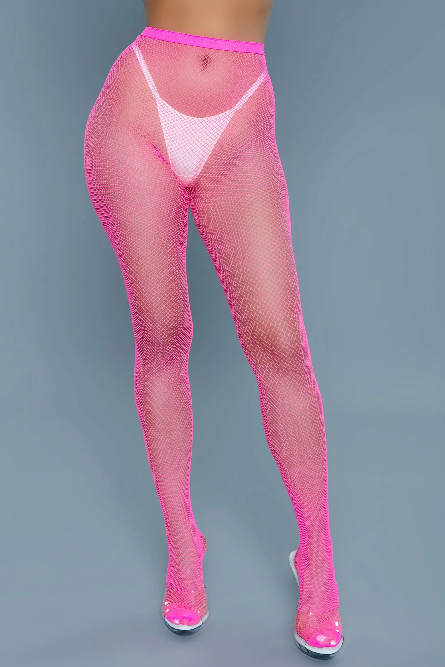 Be Wicked - Up All Night - Mini Visnet Panty - Hot Pink - One Size