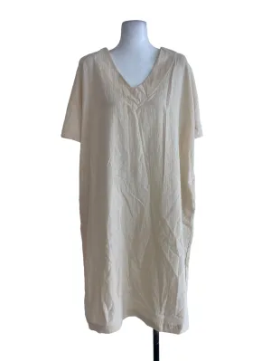 Beige Textured Dress
