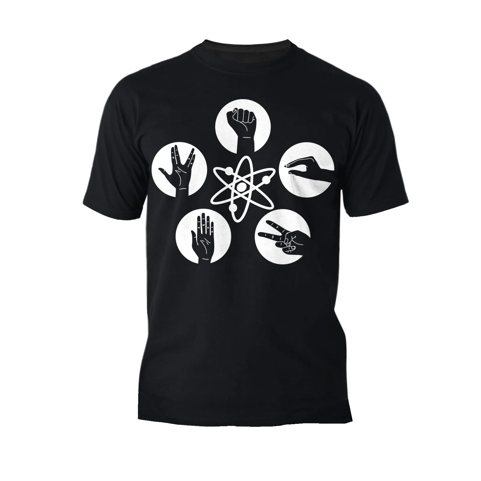 Big Bang Theory  Logo Rock Lizard Spock Official Men's T-shirt