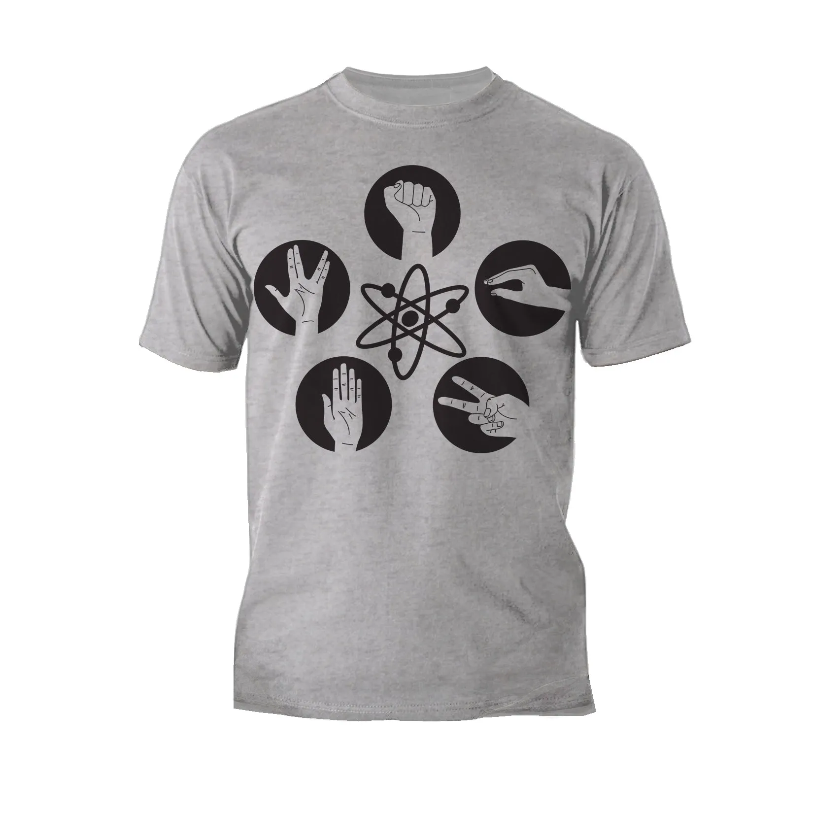 Big Bang Theory  Logo Rock Lizard Spock Official Men's T-shirt