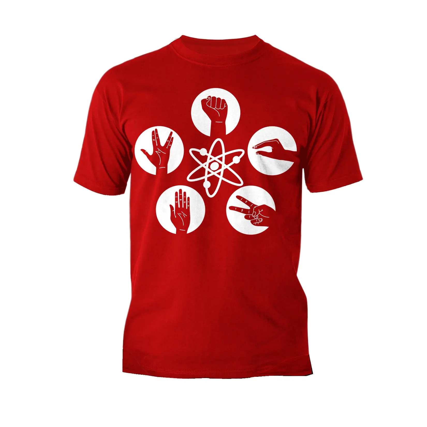 Big Bang Theory  Logo Rock Lizard Spock Official Men's T-shirt