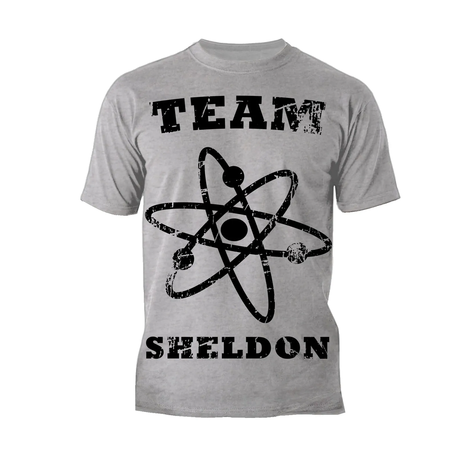 Big Bang Theory  Logo Team Sheldon Atom Official Men's T-shirt