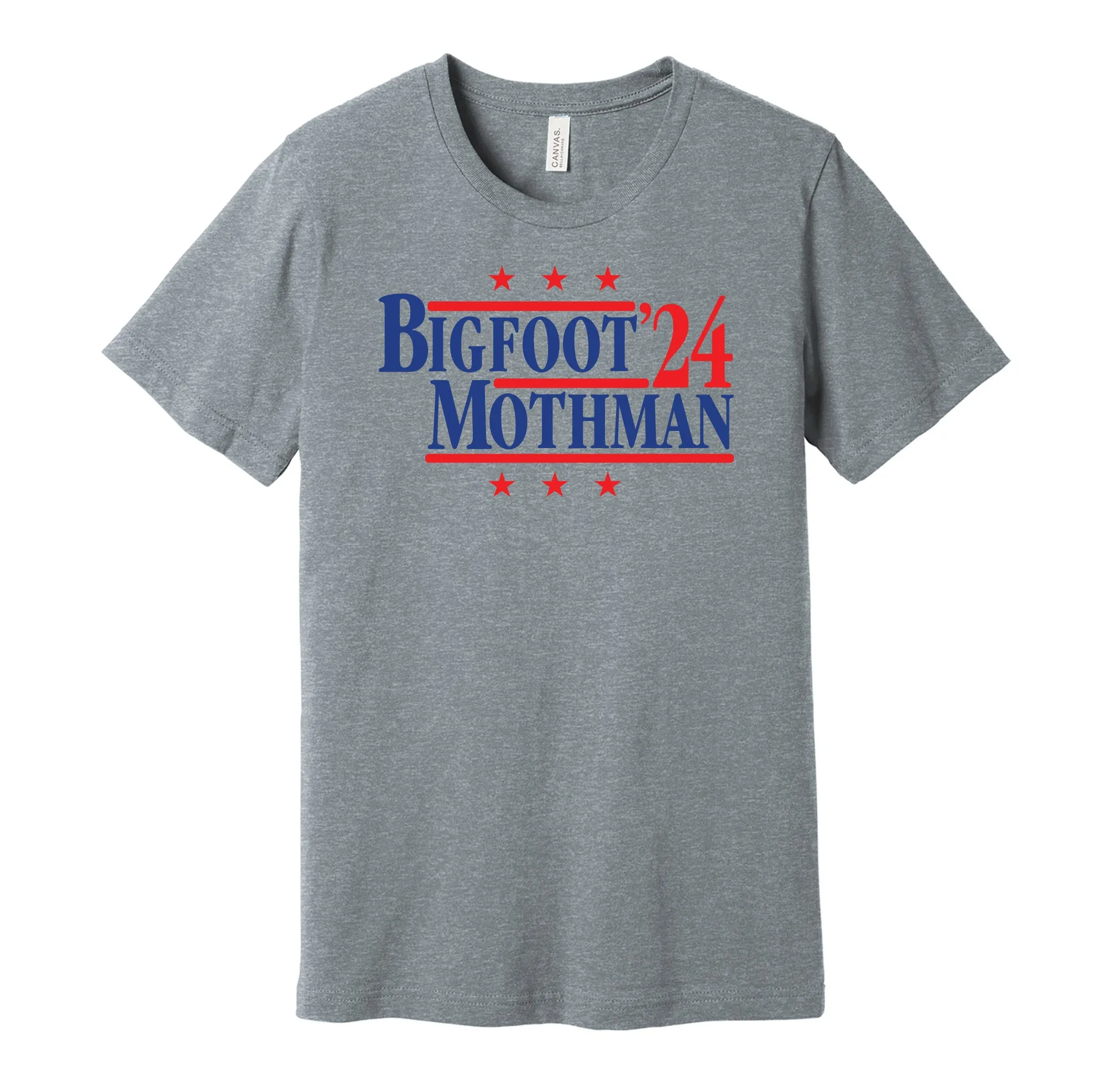Bigfoot & Mothman '24 - Cryptid Enthusiast Political Campaign Parody T-Shirt - Hyper Than Hype Shirts (Copy)