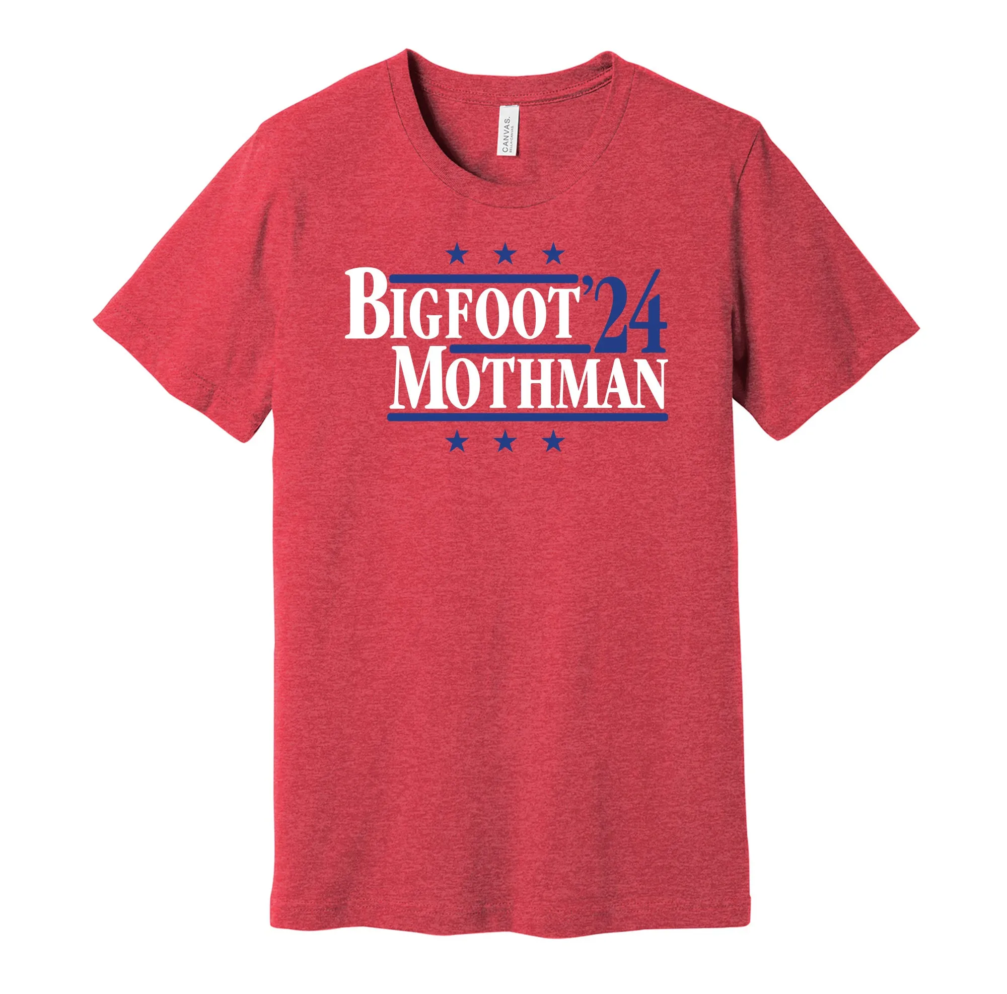 Bigfoot & Mothman '24 - Cryptid Enthusiast Political Campaign Parody T-Shirt - Hyper Than Hype Shirts (Copy)